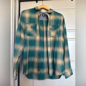 Vans Green and Tan Plaid Jacket